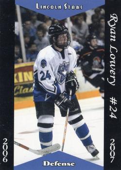 2006-07 Blueline Booster Club Lincoln Stars (USHL) #16 Ryan Lowery Front