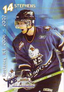2006-07 Concord Pacific Kootenay Ice (WHL) #19 Tylan Stephens Front