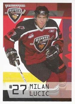 2006-07 Vancouver Giants (WHL) #NNO Milan Lucic Front