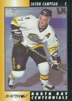 1994-95 Slapshot North Bay Centennials (OHL) #8 Jason Campeau Front