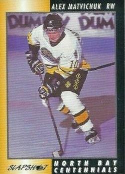 1994-95 Slapshot North Bay Centennials (OHL) #11 Alex Matvichuk Front