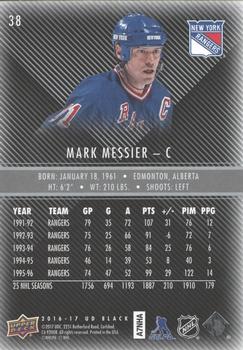 2016-17 Upper Deck Black #38 Mark Messier Back