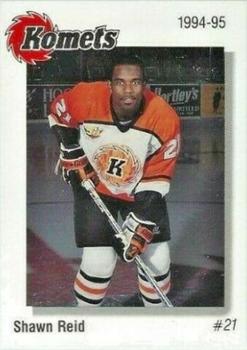 1994-95 Fort Wayne Komets (IHL) #NNO Shawn Reid Front
