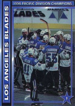 1994-95 Sport Shots Los Angeles Blades (RHI) #NNO Checklist Front