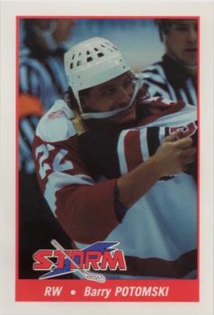 1993-94 Toledo Storm (ECHL) #24 Barry Potomski Front