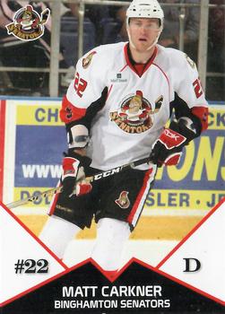 2008-09 Just Sports Photography Binghamton Senators (AHL) #NNO Matt Carkner Front