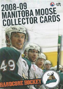 2008-09 Manitoba Moose (AHL) #NNO Checklist Front