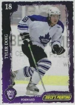 2008-09 Rieck's Printing Reading Royals (ECHL) #NNO Tyler Doig Front