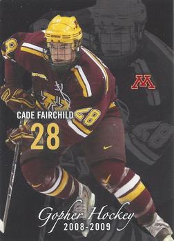 2008-09 Minnesota Golden Gophers (NCAA) #NNO Cade Fairchild Front