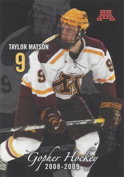 2008-09 Minnesota Golden Gophers (NCAA) #NNO Taylor Matson Front