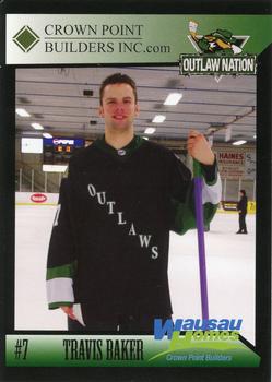 2008-09 North Iowa Outlaws (NAHL) #NNO Travis Baker Front