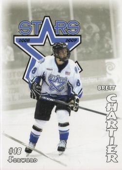 2008-09 Blueline Booster Club Lincoln Stars (USHL) #16 Brett Chartier Front