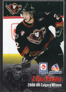 2008-09 Calgary Hitmen (WHL) #NNO Paul Postma Front
