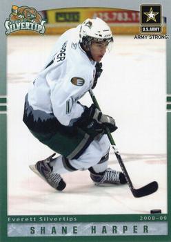 2008-09 Grandstand Everett Silvertips (WHL) #NNO Shane Harper Front