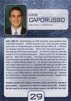 2010-11 Michigan Wolverines (NCAA) #4 Louie Caporusso Back