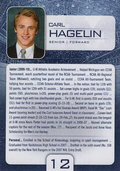 2010-11 Michigan Wolverines (NCAA) #9 Carl Hagelin Back