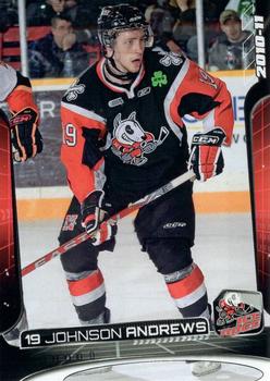 2010-11 Extreme Niagara IceDogs OHL #17 Johnson Andrews Front