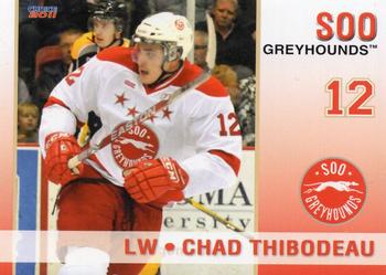 2010-11 Choice Sault Ste. Marie Greyhounds (OHL) #8 Chad Thibodeau Front