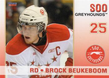 2010-11 Choice Sault Ste. Marie Greyhounds (OHL) #18 Brock Beukeboom Front