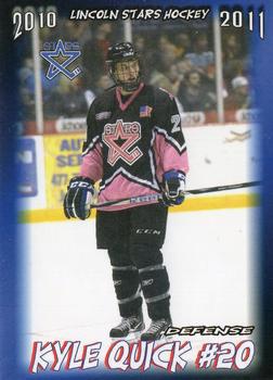 2010-11 Blueline Booster Club Lincoln Stars (USHL) #16 Kyle Quick Front