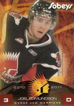 2010-11 Sobeys Moose Jaw Warriors (WHL) #4 Joel Edmundson Front