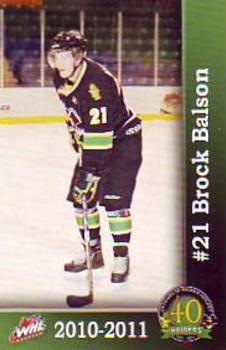 2010-11 Prince Albert Raiders (WHL) #NNO Brock Balson Front
