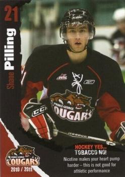 2010-11 Prince George Cougars (WHL) Tobacco Prevention #NNO Shane Pilling Front
