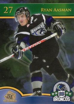 2010-11 Swift Current Broncos (WHL) #NNO Ryan Aasman Front