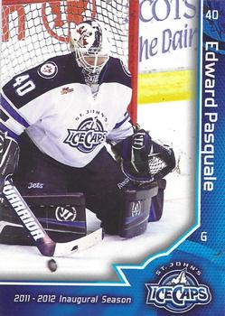 2011-12 Choice St. John's IceCaps (AHL) #21 Edward Pasquale Front