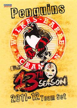 2011-12 Choice Wilkes-Barre/Scranton Penguins (AHL) #NNO Header Card / Checklist Front