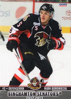 2012-13 Choice Binghamton Senators (AHL) #4 Mark Borowiecki Front