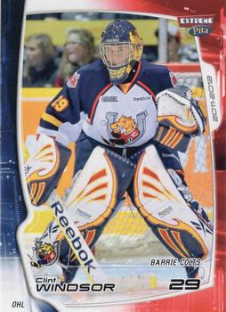 2011-12 Extreme Barrie Colts (OHL) #23 Clint Windsor Front