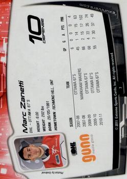 2011-12 Extreme Ottawa 67's (OHL) #7 Marc Zanetti Back
