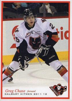 2011-12 Calgary Hitmen (WHL) Booster Club #NNO Greg Chase Front