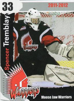 2011-12 Moose Jaw Warriors (WHL) #3 Spencer Tremblay Front