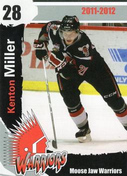 2011-12 Moose Jaw Warriors (WHL) #24 Kenton Miller Front