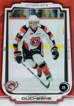 2012-13 Extreme Ottawa 67's (OHL) #21 Jonathan Duchesne Front
