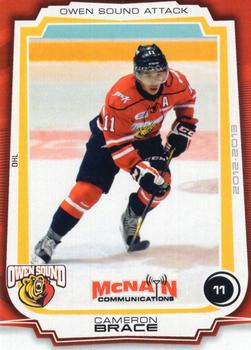 2012-13 Extreme Owen Sound Attack (OHL) #9 Cameron Brace Front