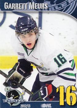 2012-13 BD's Mongolian Grill Plymouth Whalers (OHL) #13 Garrett Meurs Front