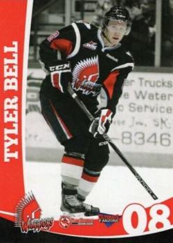 2012-13 Moose Jaw Warriors (WHL) #NNO Tyler Bell Front