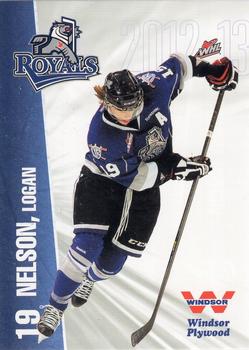 2012-13 Black Press Victoria Royals (WHL) #16 Logan Nelson Front