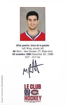 2013-14 Montreal Canadiens #NNO Max Pacioretty Back