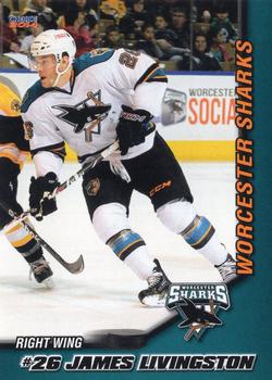 2013-14 Choice Worcester Sharks (AHL) #14 James Livingston Front