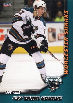 2013-14 Choice Worcester Sharks (AHL) #24 Yanni Gourde Front
