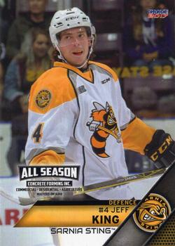 2016-17 Choice Sarnia Sting (OHL) #2 Jeff King Front