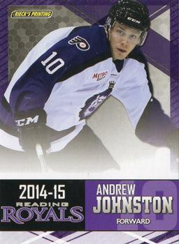 2014-15 Rieck's Printing Reading Royals (ECHL) #NNO Andrew Johnston Front