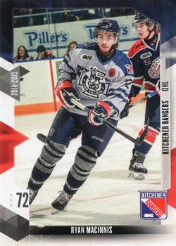 2014-15 Extreme Kitchener Rangers OHL #18 Ryan MacInnis Front