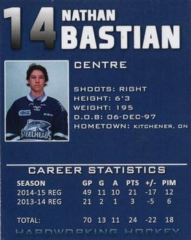 2014-15 Mississauga Steelheads (OHL) #2 Nathan Bastian Back
