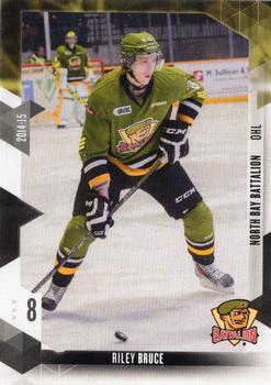 2014-15 Extreme North Bay Battalion OHL #7 Riley Bruce Front