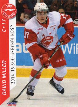 2014-15 Choice Sault Ste. Marie Greyhounds (OHL) #9 David Miller Front
